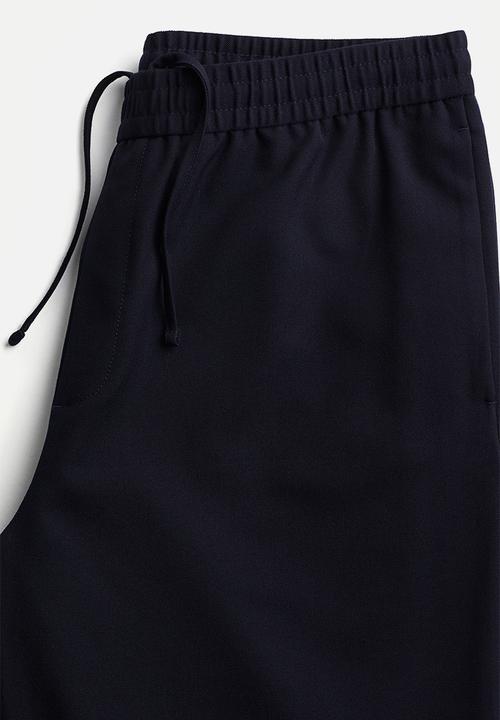 H&M - Loose fit twill joggers - navy
