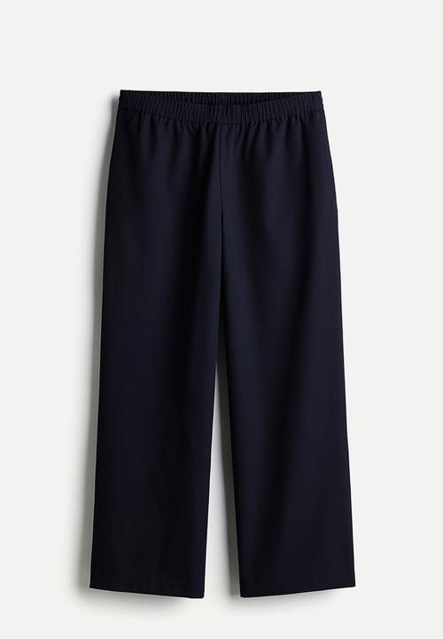 H&M - Loose fit twill joggers - navy