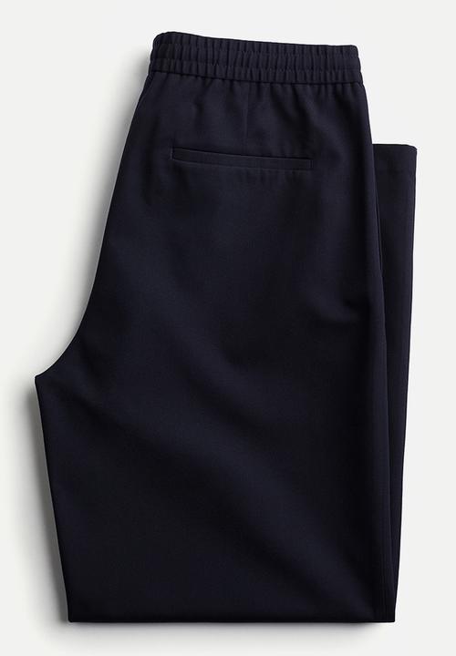 H&M - Loose fit twill joggers - navy