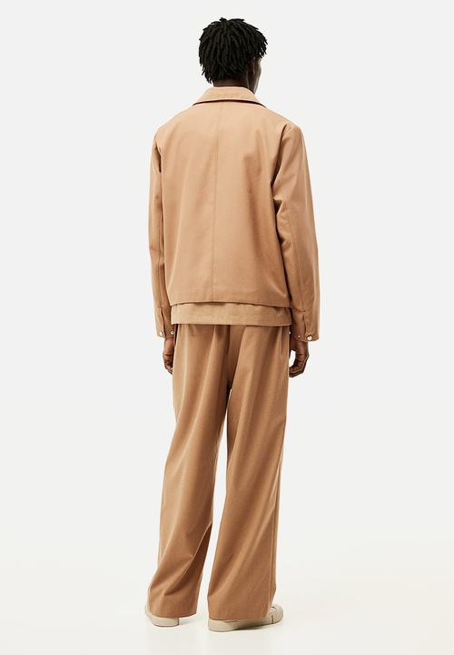 H&M - Loose fit twill joggers - light brown