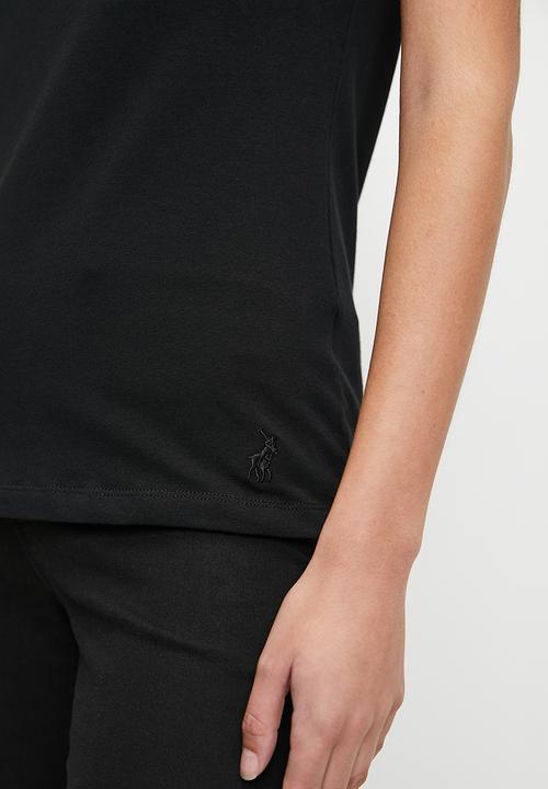 POLO - Wmn Addison Beaded Short Slevee T-Shirt - Black