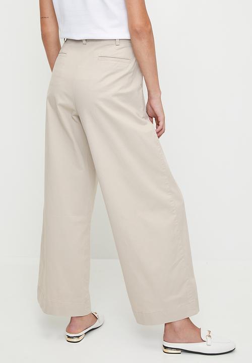 POLO - Wmn Sadie Wide Leg Chino - Stone