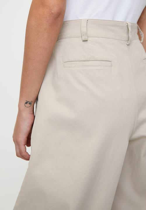POLO - Wmn Sadie Wide Leg Chino - Stone