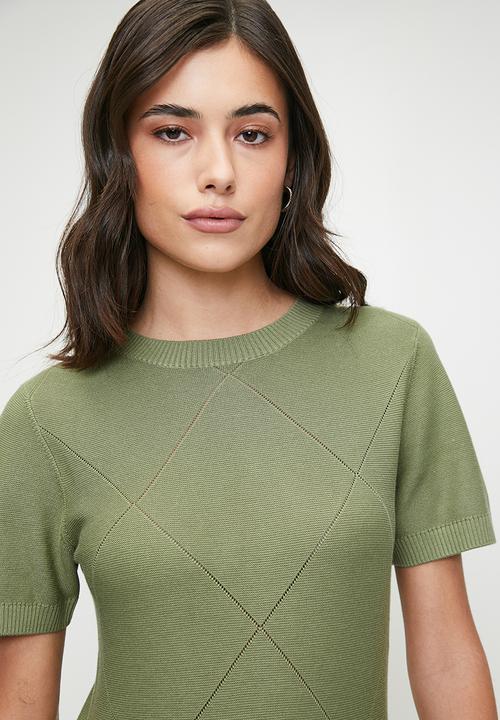 Pringle of Scotland - Pringle claire knitwear top - sage 