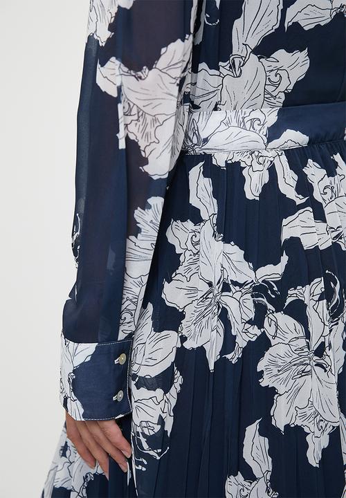 edit - Co-ord printed pleated skirt - stencil floral