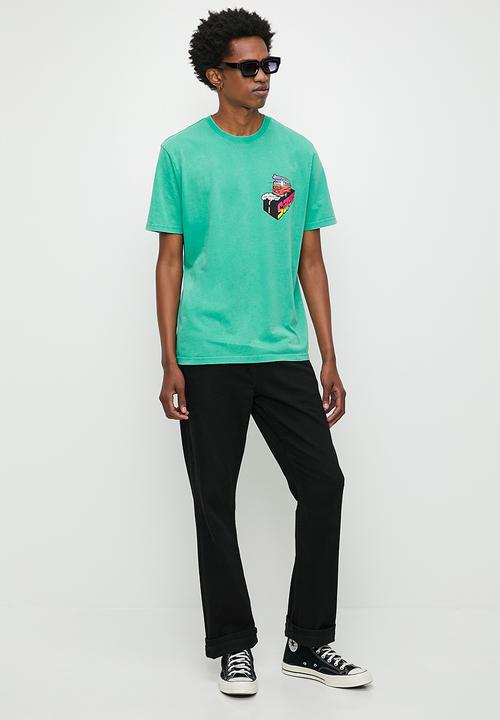 Superdry. - Neon Travel Loose T-Shirt - Cool Green