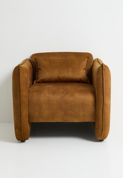 Sixth Floor - Maggie occasional chair-vintage mustard