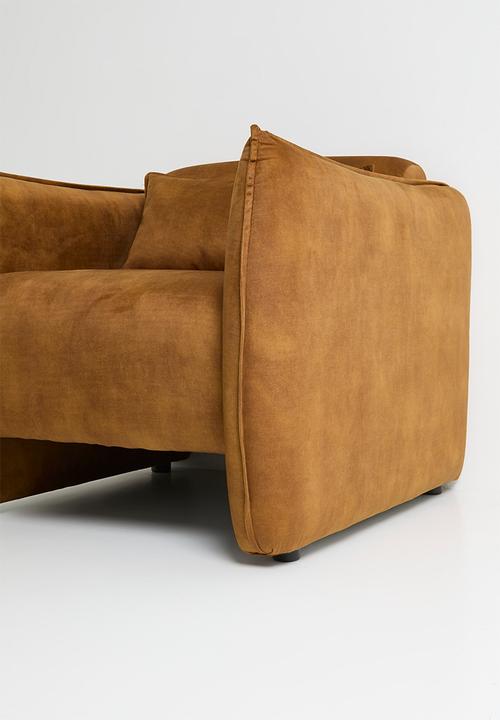 Sixth Floor - Maggie occasional chair-vintage mustard