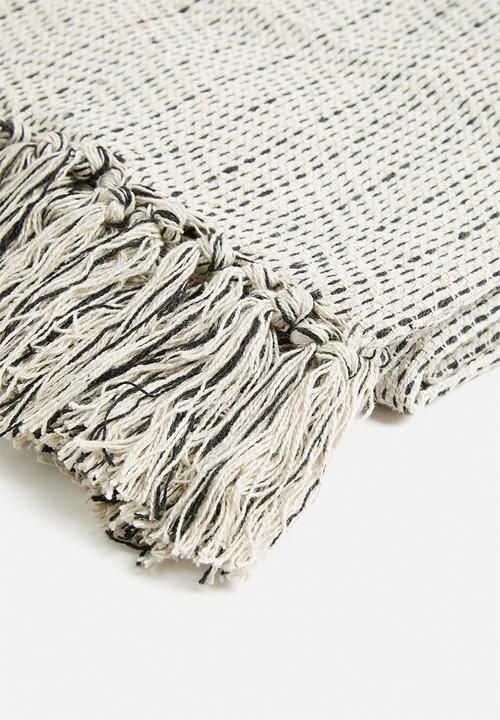 H&S - Diamond Throw - Beige