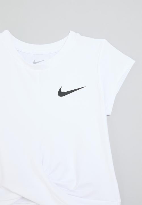 Nike - Nkg all day play twist hem tee - white