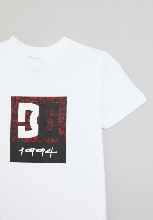 DC - Dc split star short sleeve boy - white