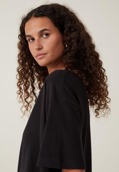 Cotton On - The Boxy Oversized Tee - Black