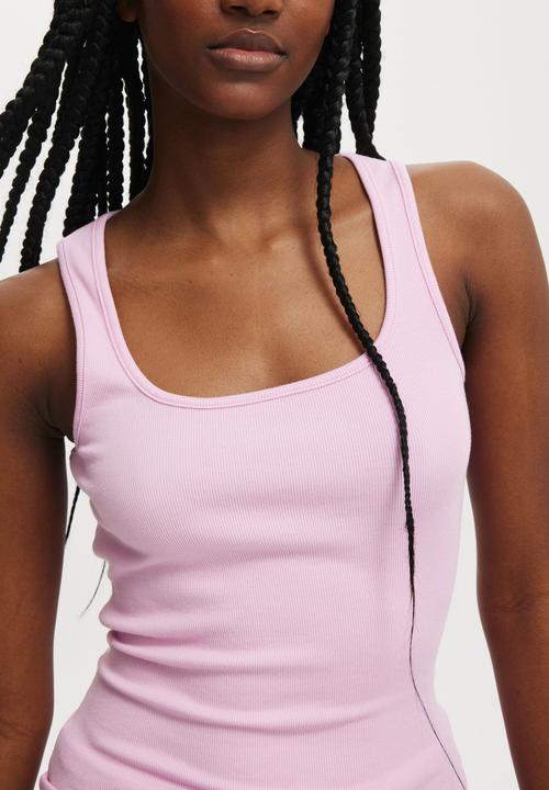 Cotton On - Byron Scoop Tank - Pink