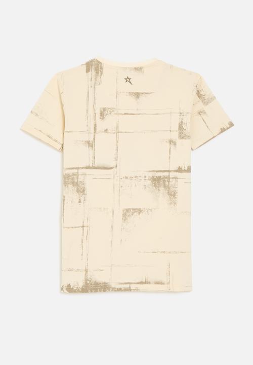 SOVIET - Boys s/s fashion tee - light sand