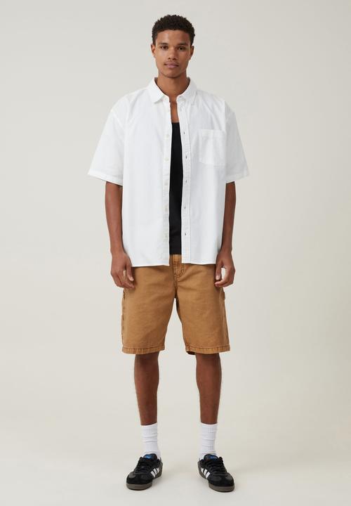 Cotton On - Relaxo Short Sleeve Shirt - White