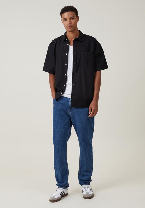 Cotton On - Relaxo Short Sleeve Shirt- Black