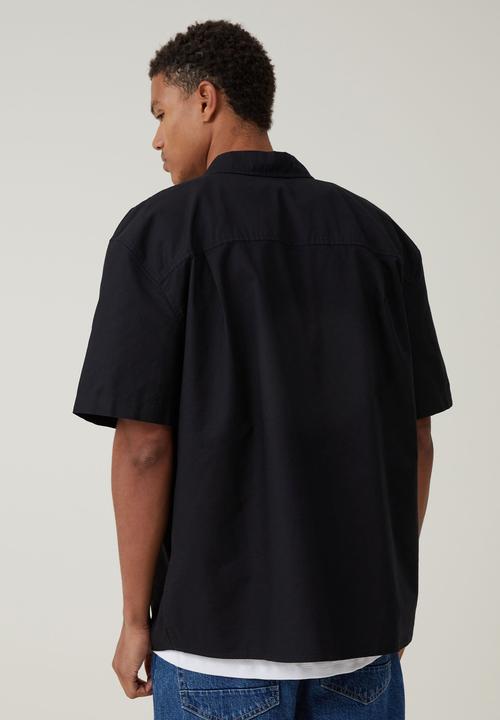 Cotton On - Relaxo Short Sleeve Shirt- Black
