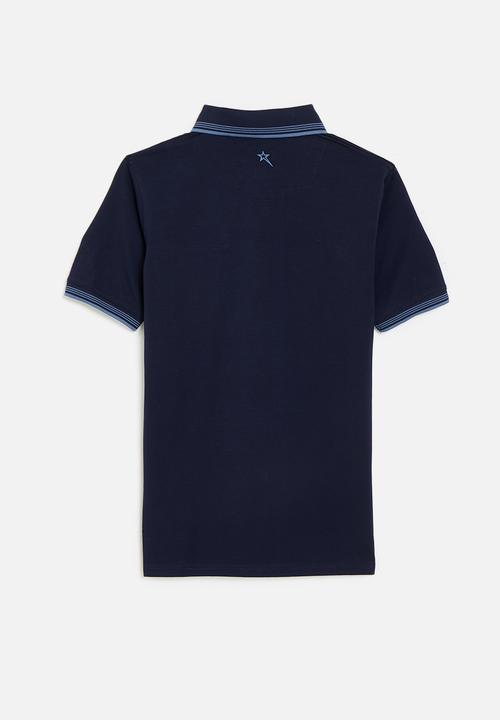SOVIET - S/slv fashion golfer - navy