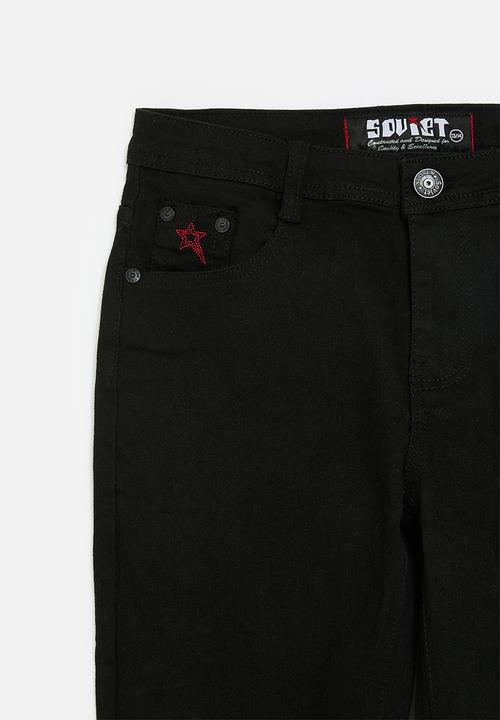 SOVIET - Boys skinny denim  - black2