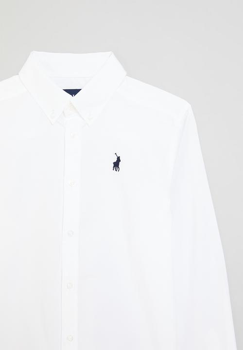 POLO - Boys nicholas long sleeve shirt - white