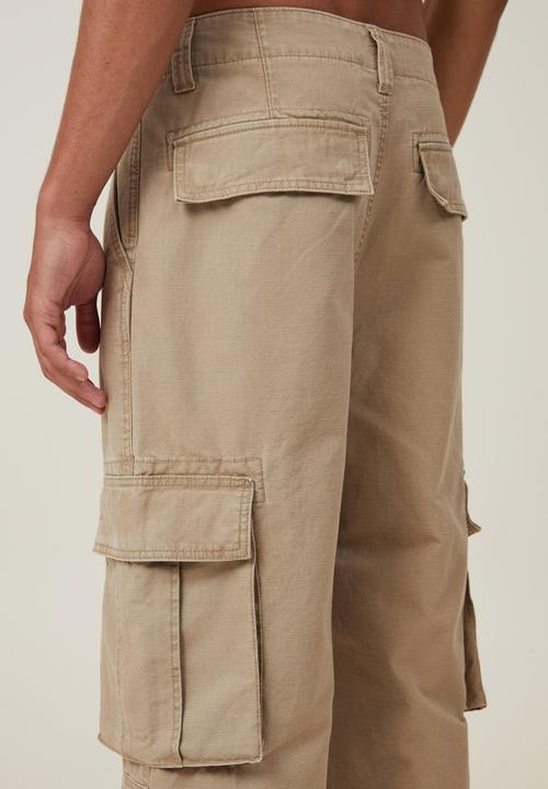 Cotton On - Baggy Cargo Pant- Light Camel Ripstop
