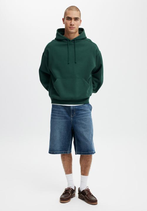 Cotton On - Baggy Denim Short- Everlong Blue