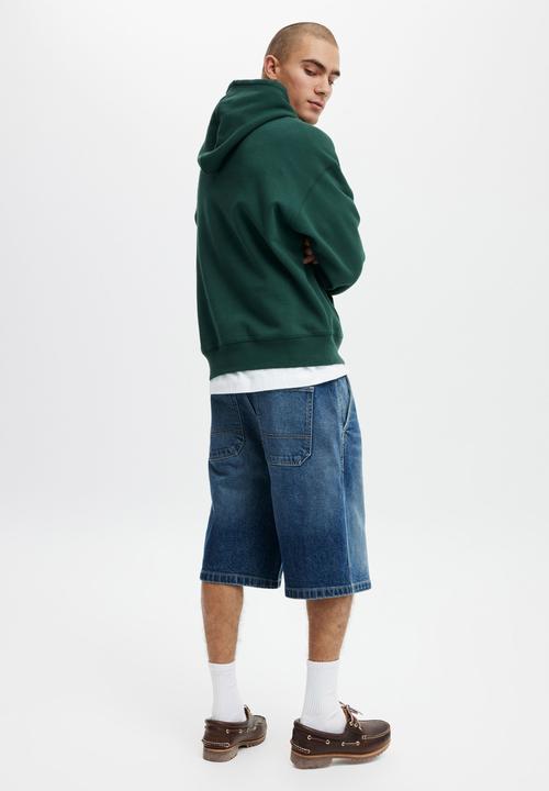 Cotton On - Baggy Denim Short- Everlong Blue