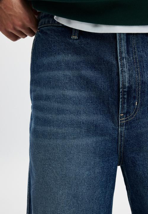 Cotton On - Baggy Denim Short- Everlong Blue
