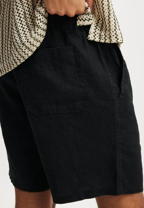 Cotton On - Linen Easy Short- Black
