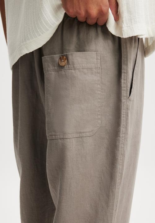 Cotton On - Linen Pant- Dove