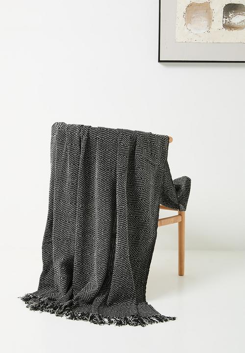 H&S - Diamond Throw - Black