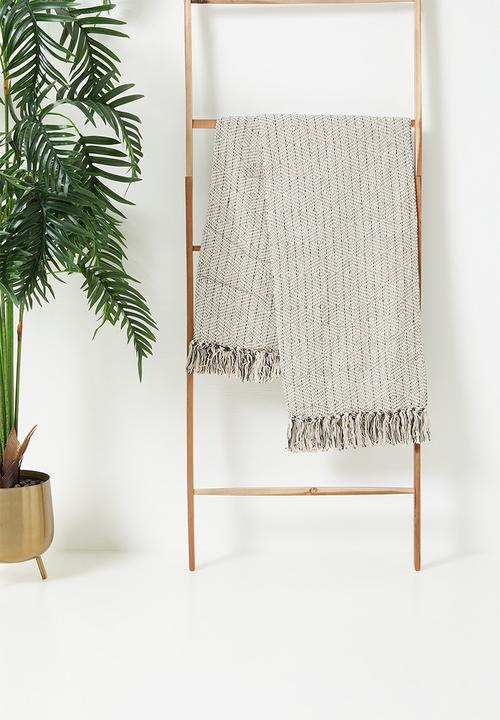 H&S - Diamond Throw - Beige