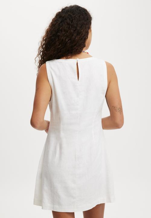 Cotton On - Haven High Neck Mini Dress - White