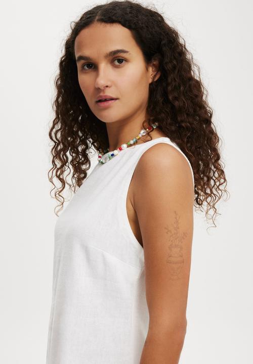 Cotton On - Haven High Neck Mini Dress - White