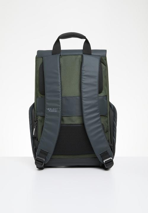 Delsey - DELSEY SECURFLAP 16" BACKPACK - Khaki
