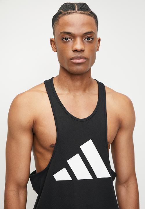 adidas Performance - M tri bar tank - black