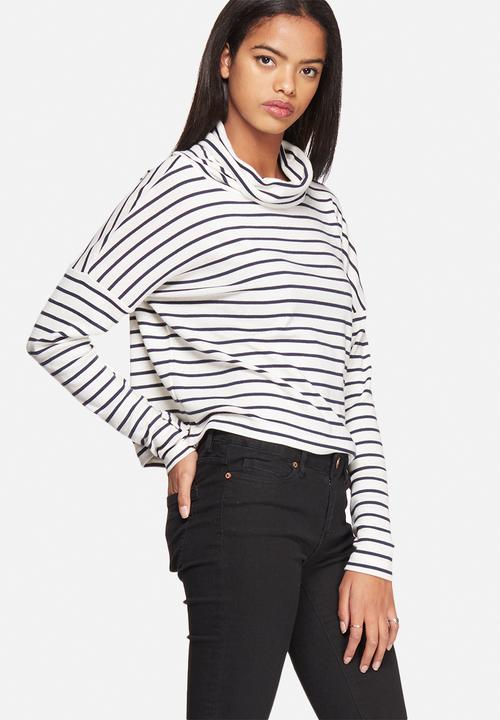 ONLY - Mia Stripe Highneck Top