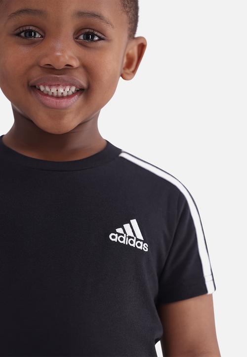 adidas Performance - Unisex 3S Tee 3 - Black