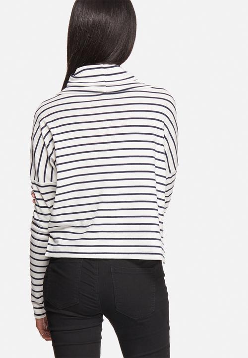 ONLY - Mia Stripe Highneck Top