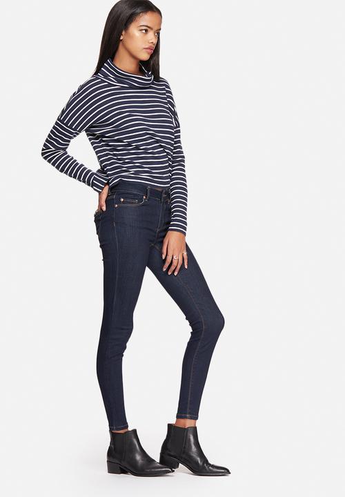 ONLY - Mia Stripe Highneck Top