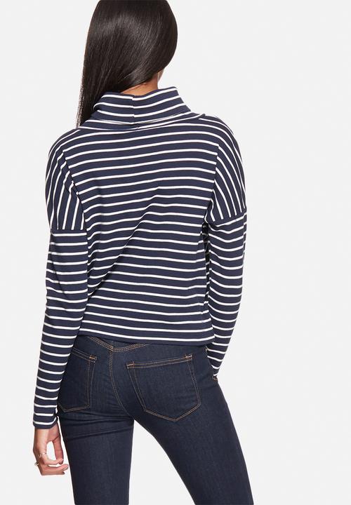 ONLY - Mia Stripe Highneck Top