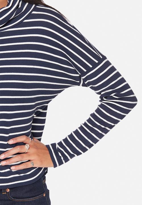ONLY - Mia Stripe Highneck Top