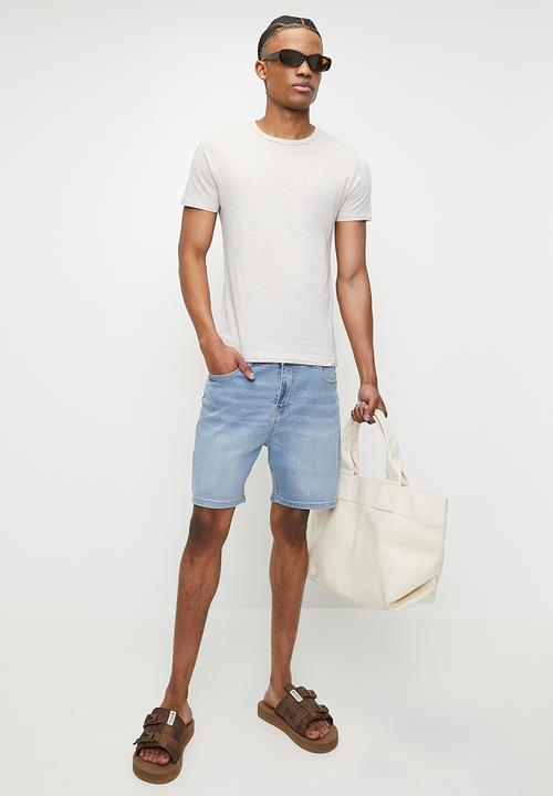 Just Organic - Malanus Slim Denim Short - Light Blue