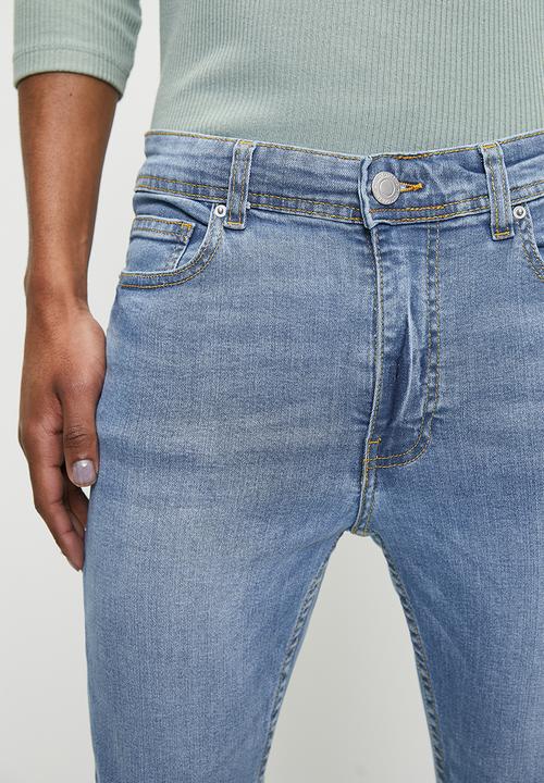 Just Organic - Spray Skinny Jeans - Light Blue