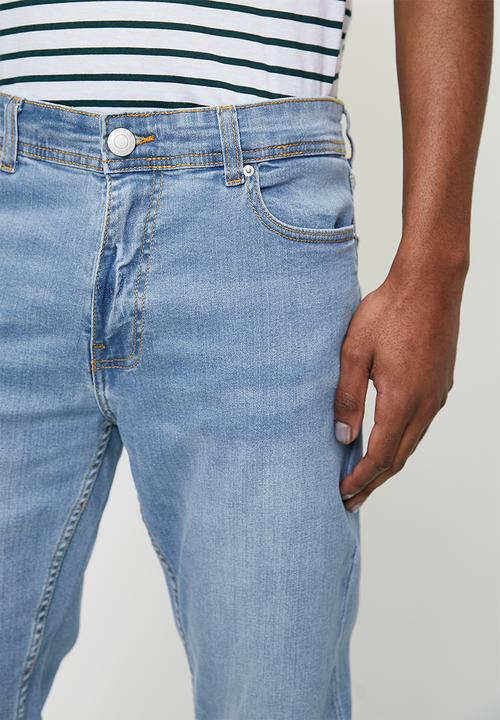 Just Organic - Skinny Rip Jeans - Light Blue