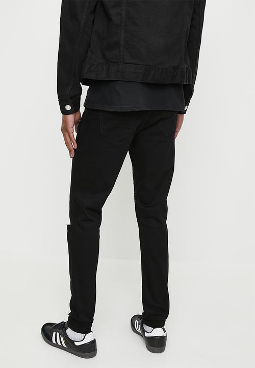 Just Organic - Skinny Rip Jeans - Black