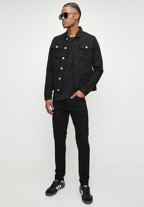 Just Organic - Skinny Rip Jeans - Black