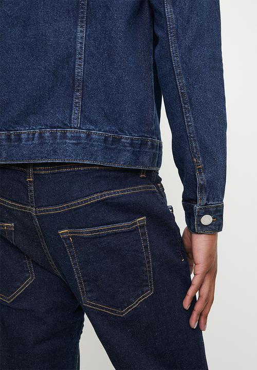Just Organic - Jos Slim Jacket - Dark Blue