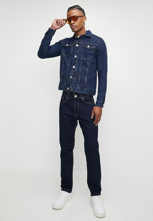 Just Organic - Jos Slim Jacket - Dark Blue
