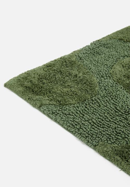 Sixth Floor - Tufted Cotton Bat Mat - Olive